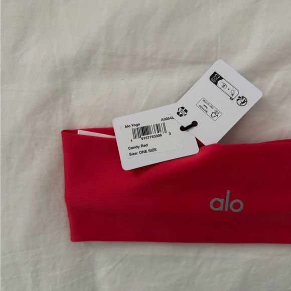ALO Yoga Candy Red Headband - Picture 3 of 5